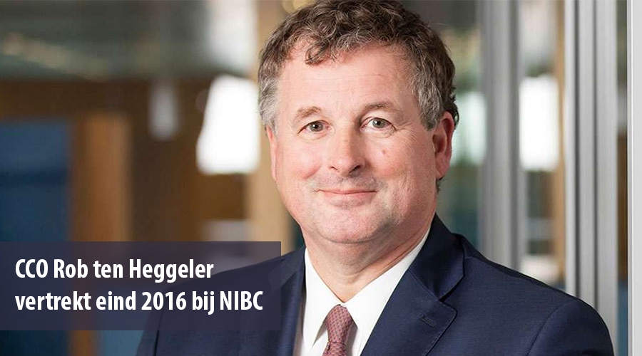 CCO Rob ten Heggeler kondigt vertrek bij NIBC aan