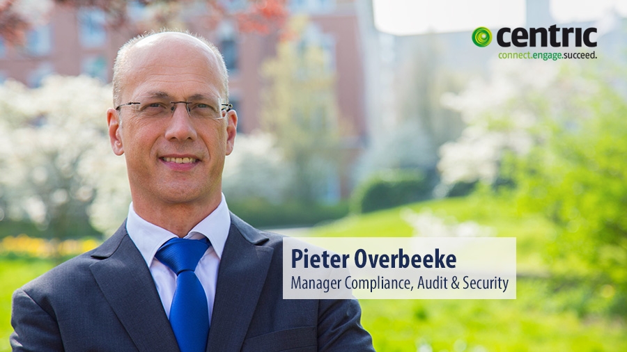 Pieter Overbeeke, Manager Compliance, Audit & Security bij Centric