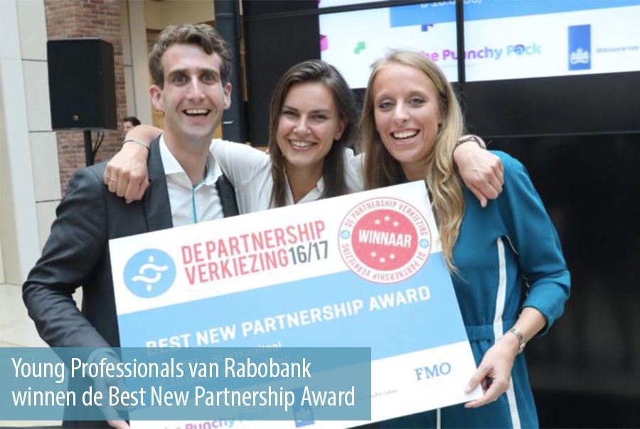 Young Professionals van Rabobank winnen de Best New Partnership Award
