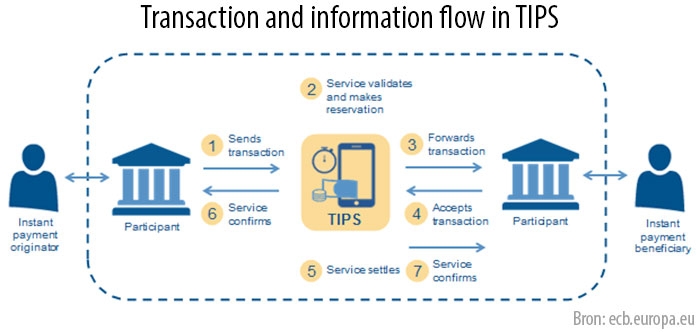 Transaction and information flow in TIPS