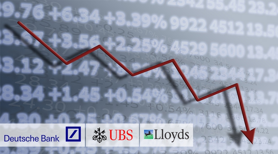 Tegenvallende cijfers Deutsche Bank, UBS en Lloyds