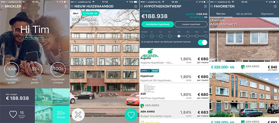 Brickler lanceert app voor hypotheek- en koopproces woning