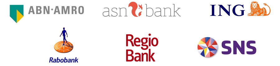 ABN AMRO, ASN Bank, ING, Rabobank, RegioBank en SNS 