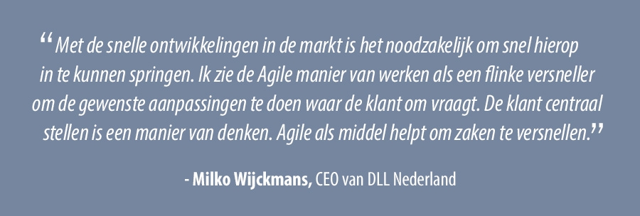 Quote van Milko Wijckmans-CEO van DLL Nederland