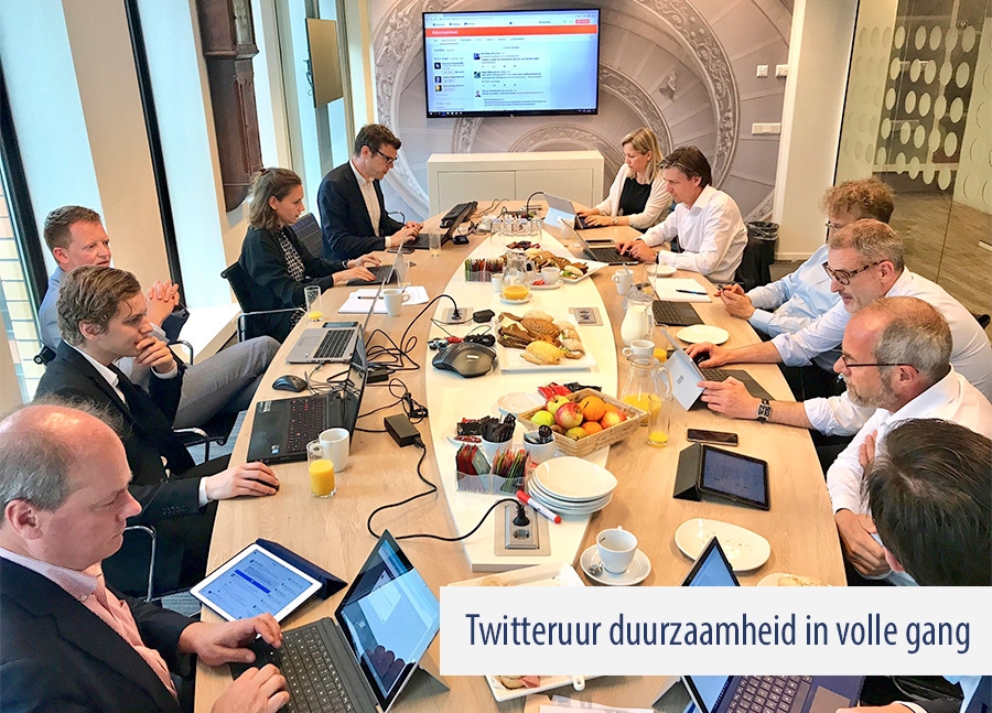 Twitteruur duurzaamheid in volle gang