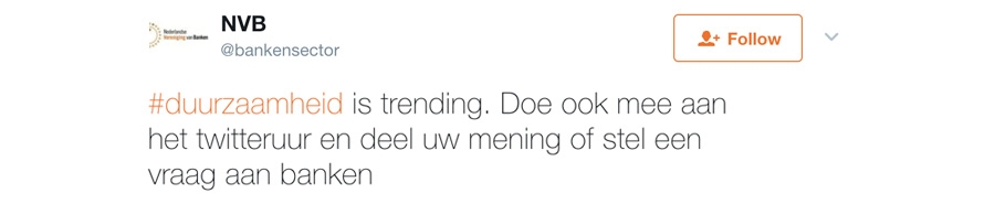 Duurzaamheid is trending