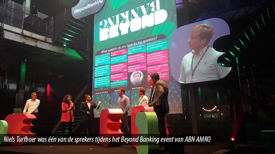 Niels Turboer tijdens het Beyond Banking event van ABN AMRO