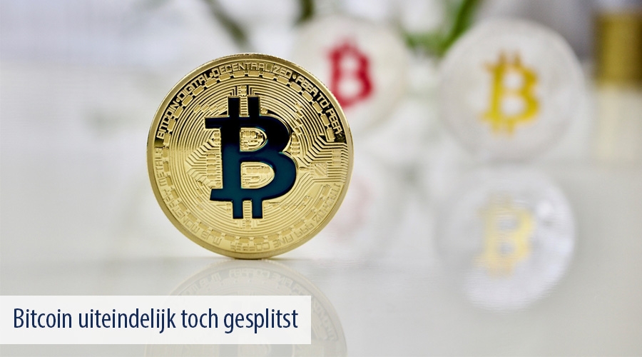 Bitcoin uiteindelijk toch gesplitst