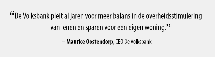 Quote Maurice Oostendorp, CEO De Volksbank