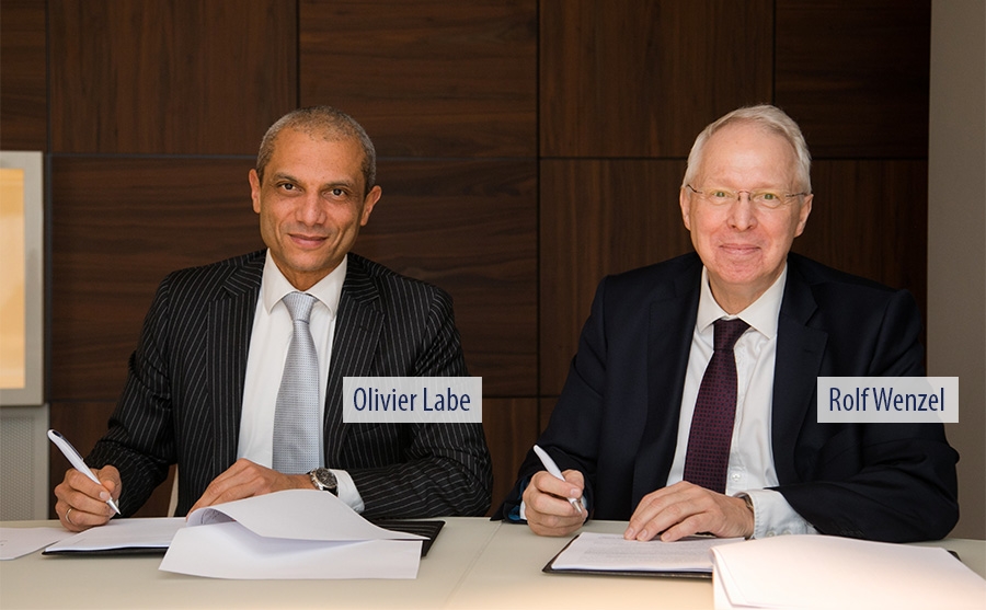 Olivier Labe (BNG Bank) en Rolf Wenzel (CEB)