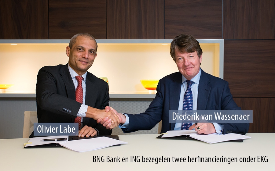 BNG Bank en ING bezegelen twee herfinancieringen onder EKG BNG Bank en ING bezegelen twee herfinancieringen onder EKG
