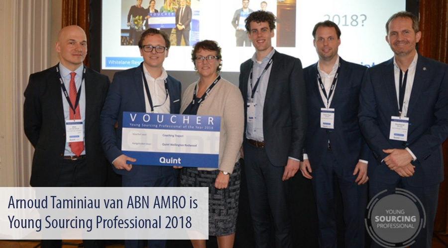 Arnoud Taminiau van ABN AMRO is Young Sourcing Professional 2018