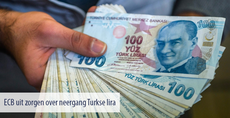 ECB uit zorgen over neergang Turkse lira
