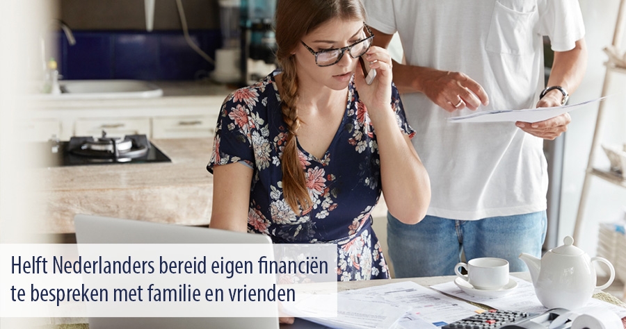 Helft Nederlanders bereid eigen financiën te bespreken met familie en vrienden