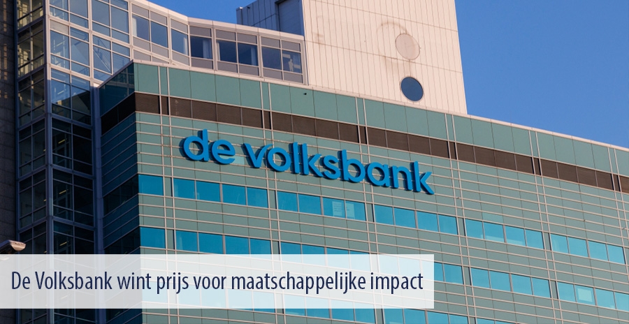 De Volksbank wint prijs voor maatschappelijke impact