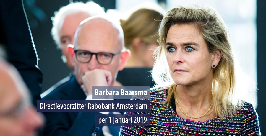 Barbara Baarsma wordt nieuwe directeur Rabobank Amsterdam