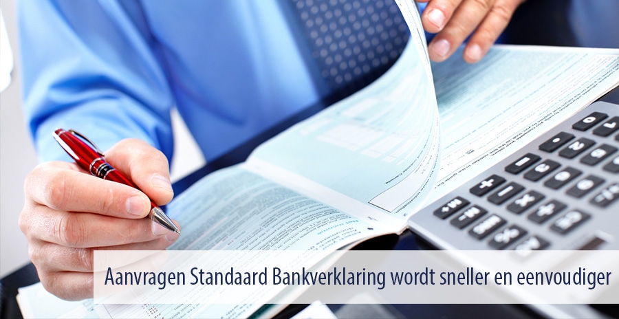 Aanvragen Standaard Bankverklaring wordt sneller en eenvoudiger