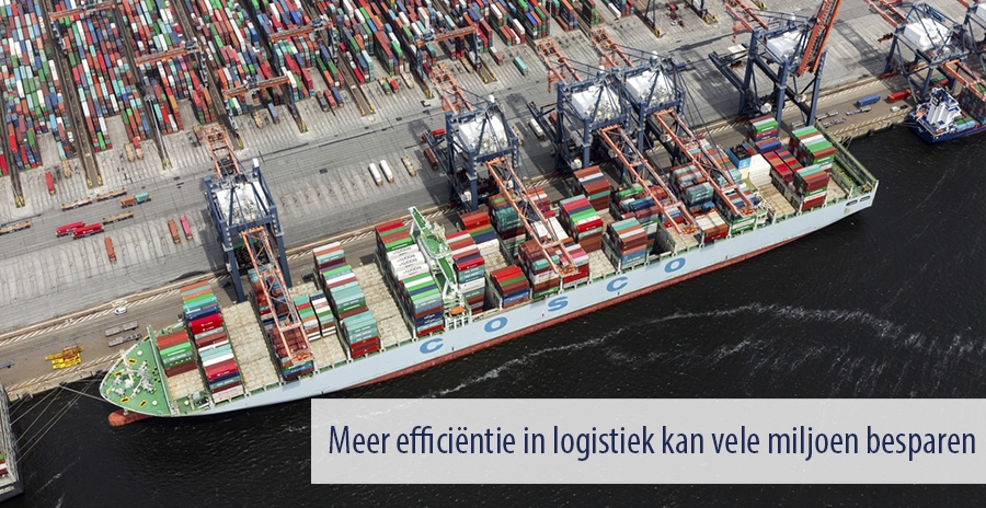 Meer efficiëntie in logistiek kan vele miljoen besparen
