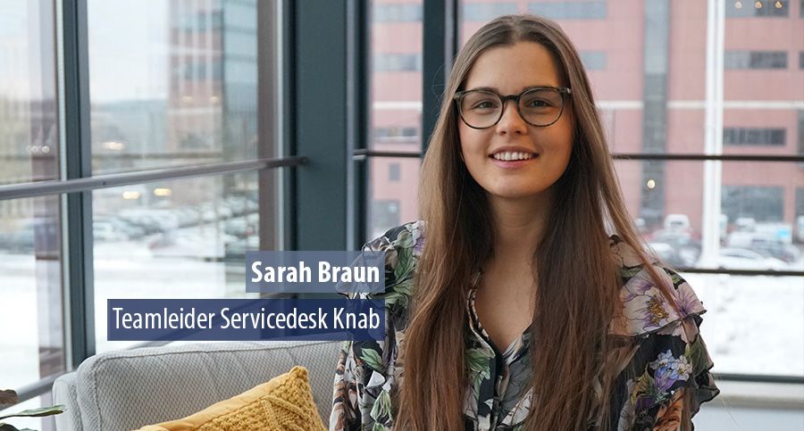 Interview met Sarah Braun, teamleider Servicedesk bij Knab