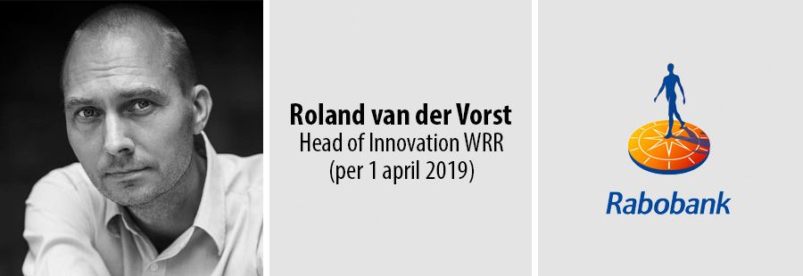 Roland van der Vorst nieuwe Head of Innovation Rabobank WRR