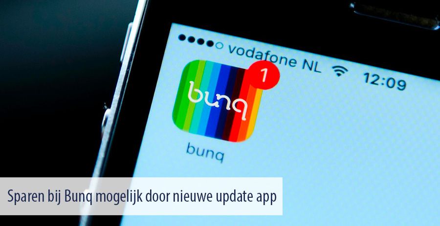 Sparen bij Bunq mogelijk door nieuwe update app