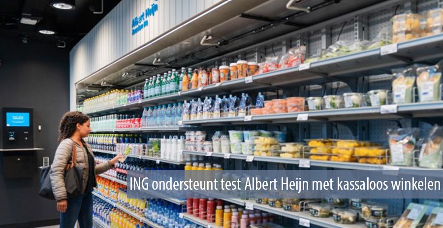 ING ondersteunt test Albert Heijn met kassaloos winkelen detail