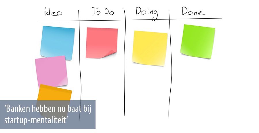 Banken hebben nu baat bij startup-mentaliteit