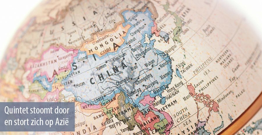 Quintet stoomt door en stort zich op Azië