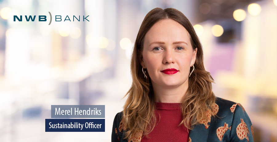 Merel Hendriks, Sustainability officer van de Nederlandse Waterschapsbank Merel Hendriks, Sustainability officer van de Nederlandse Waterschapsbank