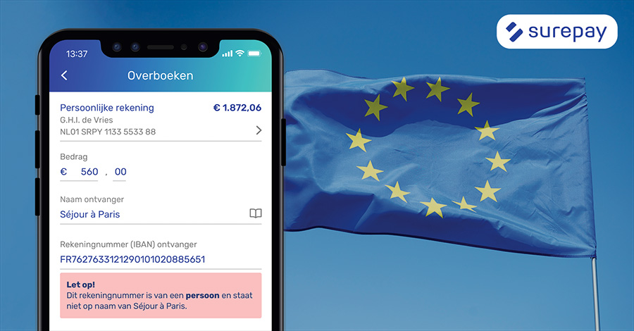 SurePay kondigt één Europese IBAN-Naam Check aan