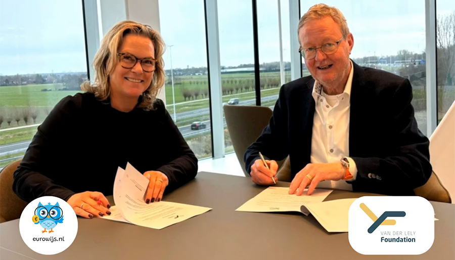 Van der Lely Foundation doneert €150.000 aan Eurowijs voor financiële educatie 