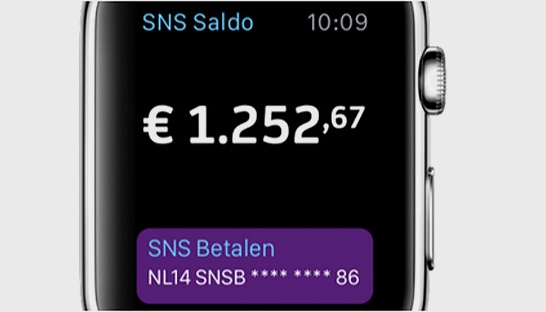 SNS lanceert saldo app voor de Apple Watch