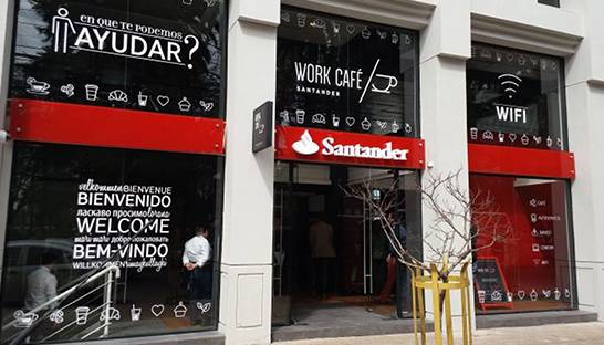 Santander transformeert voormalige bankfilialen tot Work Café