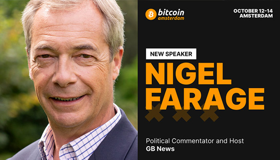 Bitcoin Amsterdam 2022 presenteert euroscepticus Nigel Farage als host 