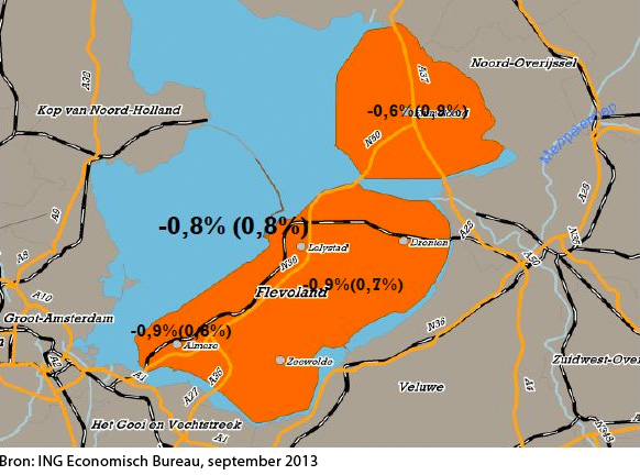 ING: Einde economische krimp Flevoland in zicht ING: Einde economische krimp Flevoland in zicht