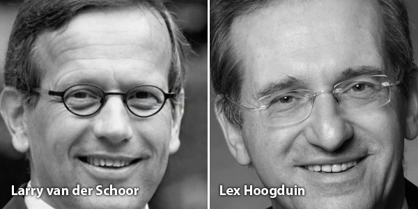 Larry van der Schoor en Lex Hoogduin Larry van der Schoor en Lex Hoogduin