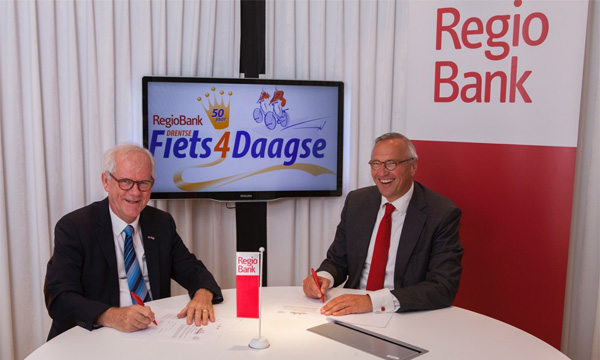 RegioBank hoofdsponsor van de Drentse Fiets4Daagse