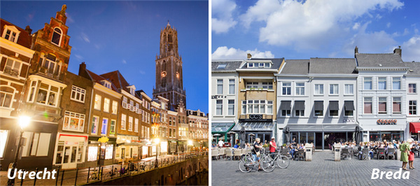 Utrecht en Breda