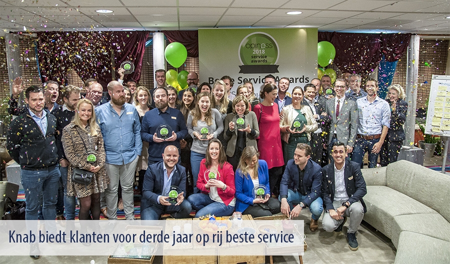 Knab biedt klanten voor derde jaar op rij beste service Knab biedt klanten voor derde jaar op rij beste service